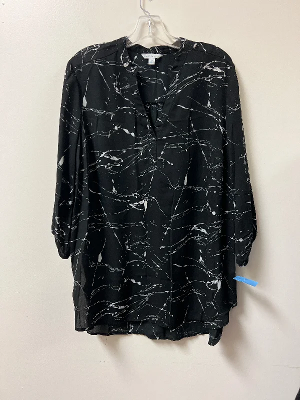 Top Long Sleeve By Boutique + In Black, Size: Xl