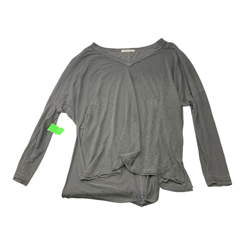 Top Long Sleeve By We The Free In Grey, Size: L