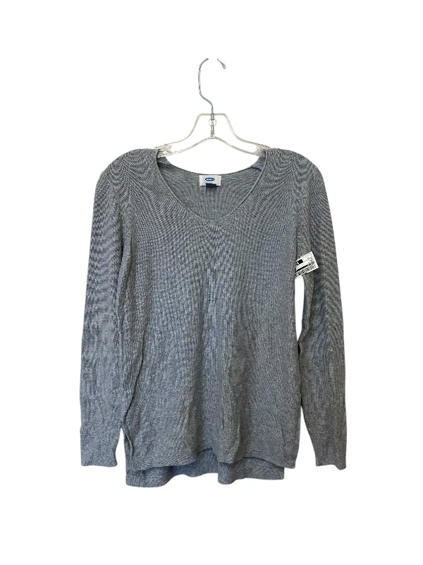 Top Long Sleeve By Old Navy In Grey, Size: M