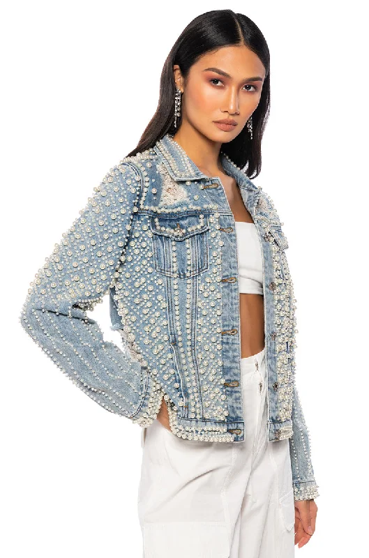 MOVE IN SILENCE PEARL DENIM JACKET