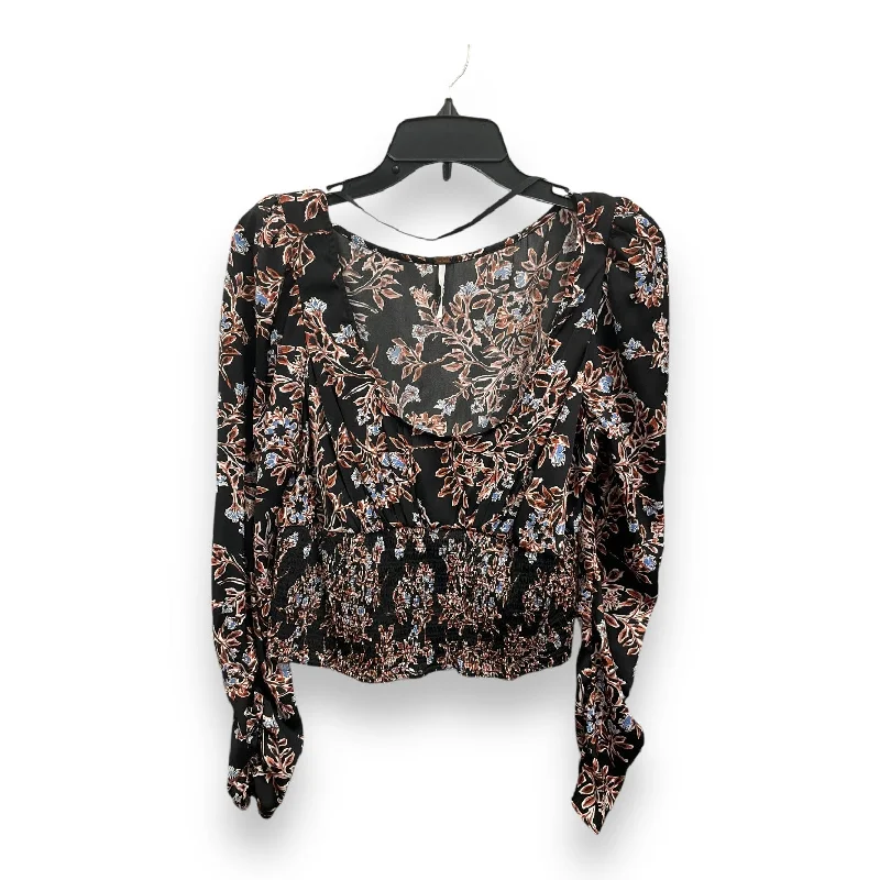 Top Long Sleeve By Free People In Multi-colored, Size: L