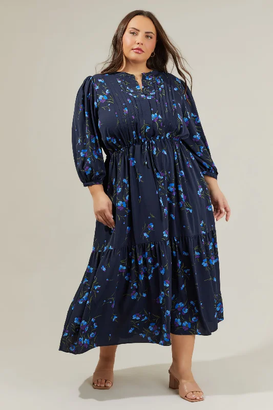 Torun Floral Midi Dress Curve