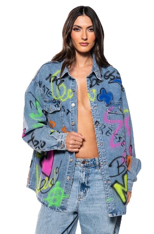 HEAVY HITTER OVERSIZED DENIM JACKET