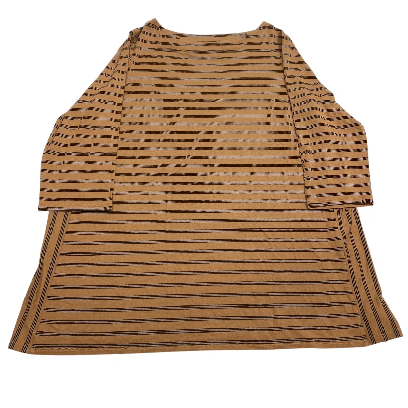 Top Long Sleeve By J. Jill In Brown, Size: Xl