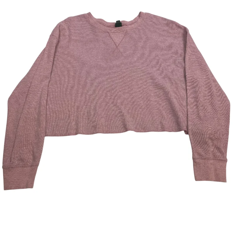 Top Long Sleeve By Wild Fable In Pink, Size: Xxl