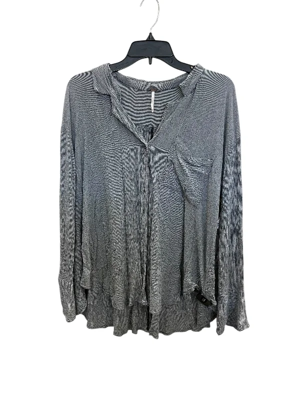 Top Long Sleeve Basic By Free People In Grey, Size: Xs