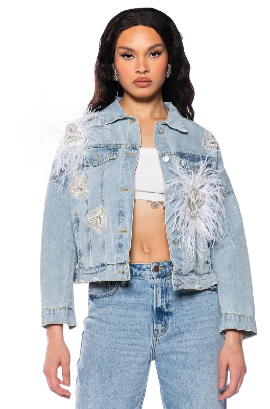 CABARET EMBELLISHED DENIM JACKET