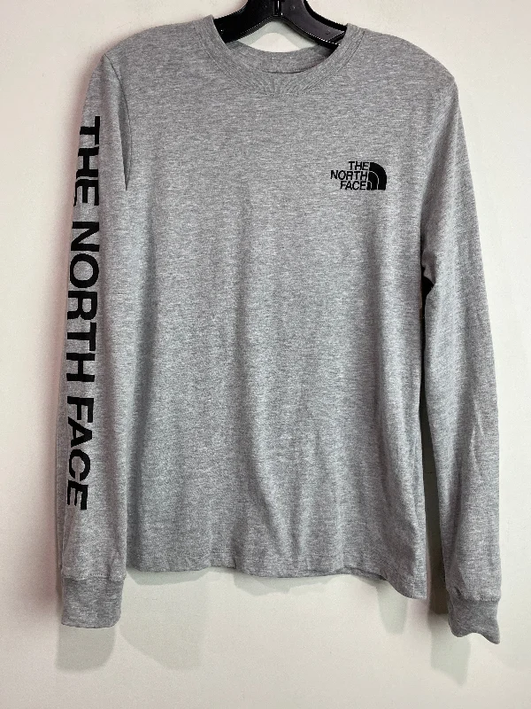 Top Long Sleeve By The North Face In Grey, Size: S