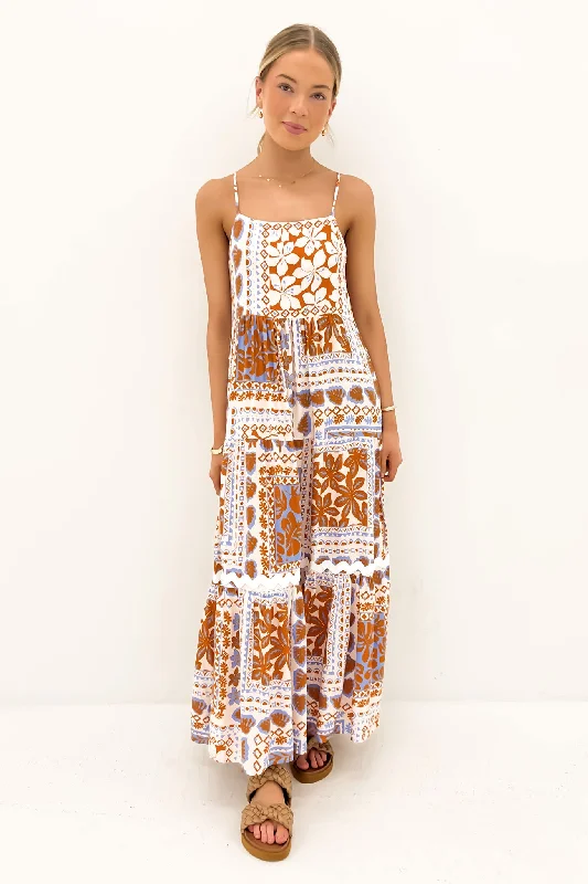 Channing Midi Dress Phoenix Palm