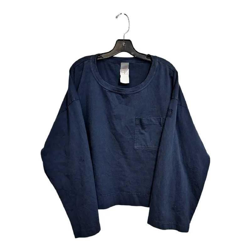 Top Long Sleeve Basic By Calia In Blue, Size: L