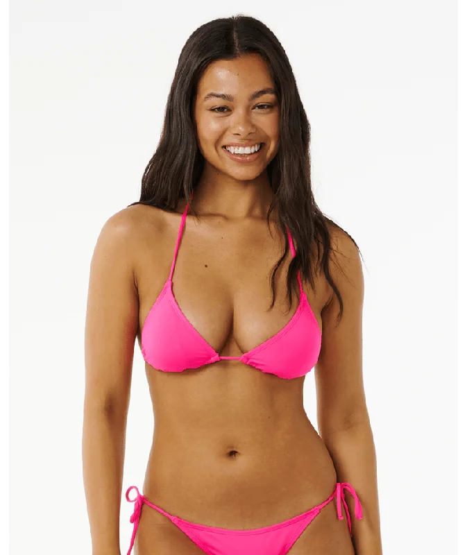 Rip Curl Classic Surf Sliding Tri Top-Hot Pink