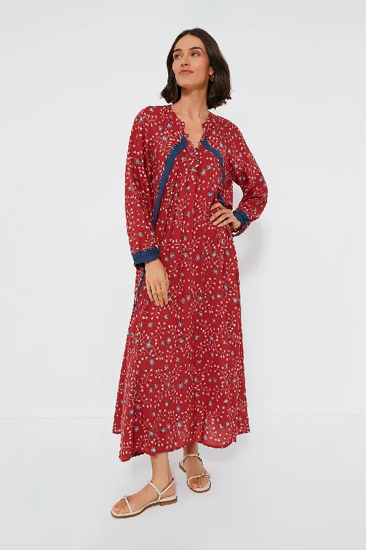 Pinwheel Red Fiore Maxi Dress