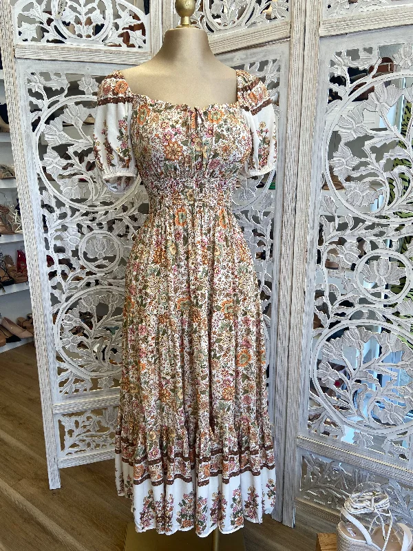 Boho Maxi Floral Dress