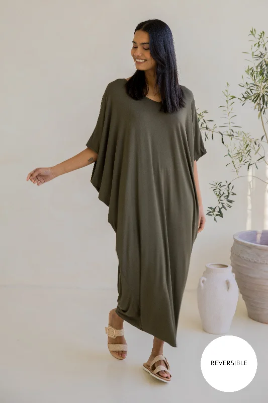 Maxi Miracle Dress | Moss Green