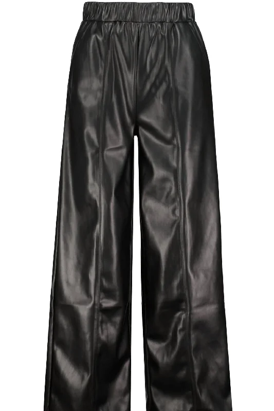 Gia Vegan Leather Pant In Black