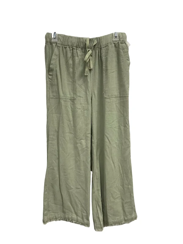 Green Pants Linen Thread And Supply, Size M