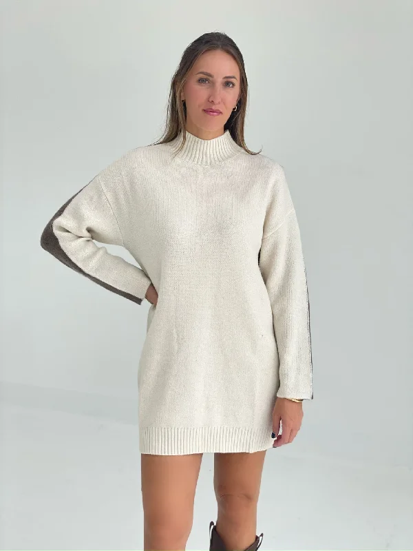 Byers Sweater Dress - Ivory