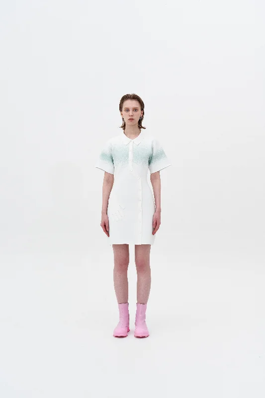 PHOEBE "SPRAY PAINTED" POLO DRESS