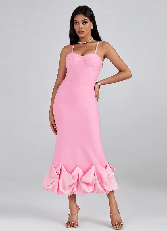 Rachel Satin Hem Bandage Dress