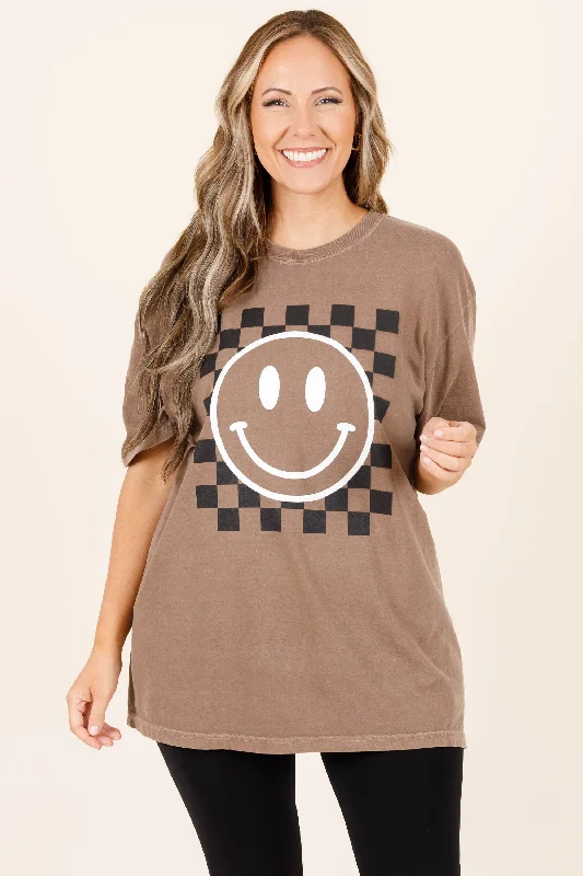 Comfort Colors: Only Smiles Tee, Espresso