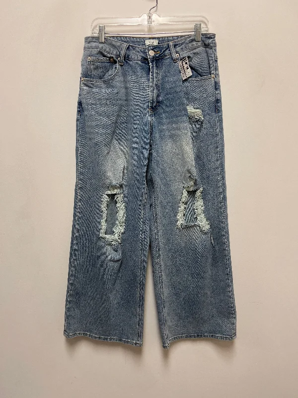 Jeans Straight By Easel In Blue Denim, Size: 12