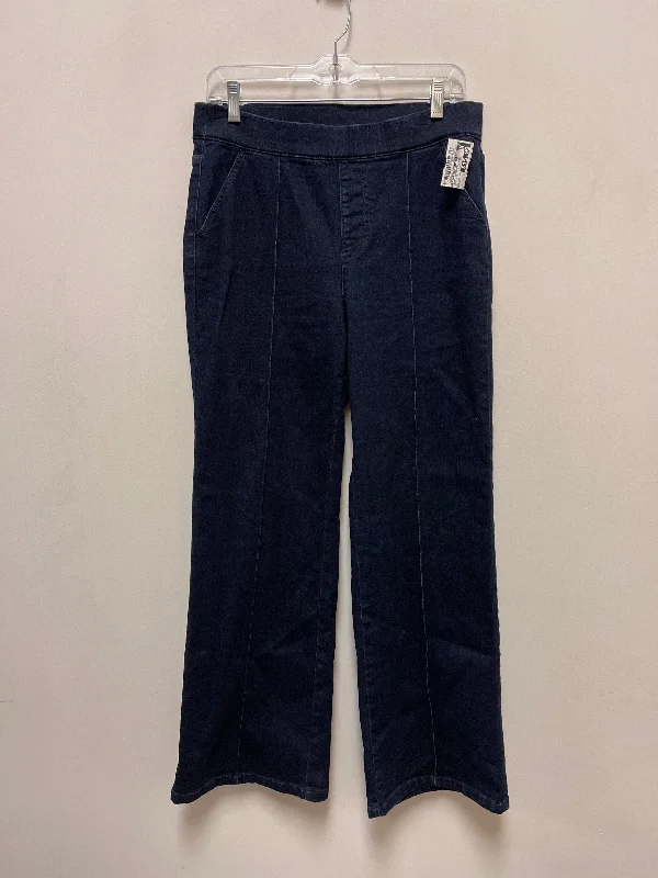 Jeans Straight By Isaac Mizrahi Live Qvc In Blue Denim, Size: 8