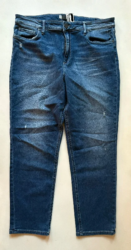 Jeans Straight By Kut In Blue, Size: 14