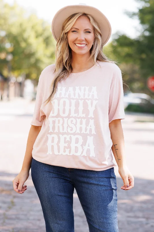 Ladies Of Country Music Tee, Heather Prism Peach