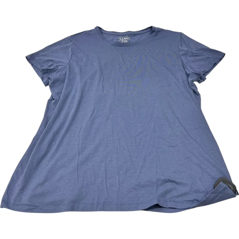 Top Short Sleeve Basic By L.l. Bean In Blue, Size: Xl