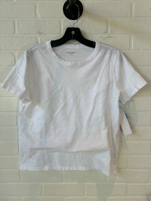 Top Short Sleeve Basic By Old Navy In White, Size: M