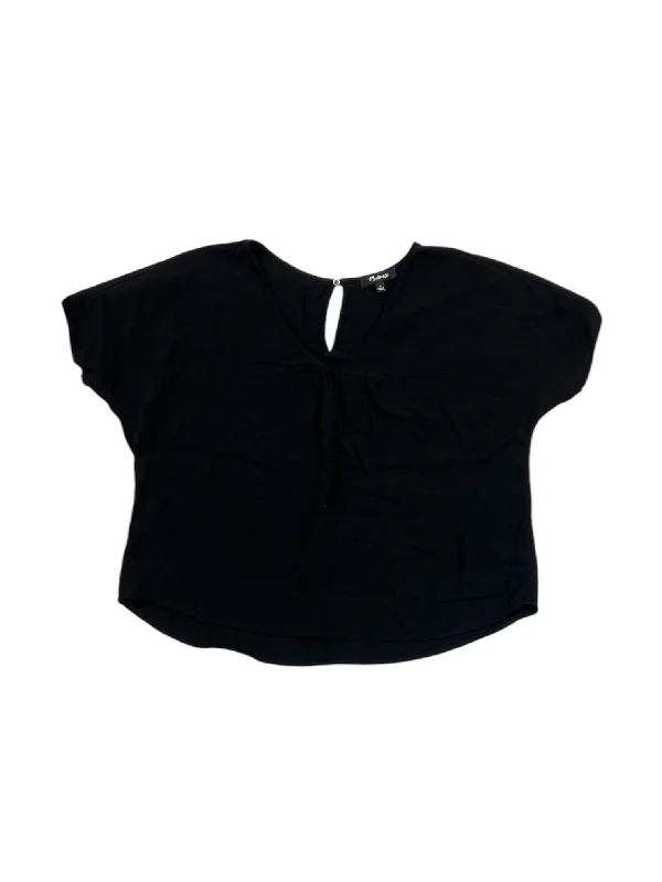 Top Short Sleeve By Madewell In Black, Size: S