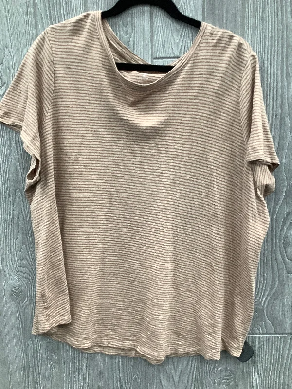 Top Short Sleeve By Old Navy In Brown, Size: 2x