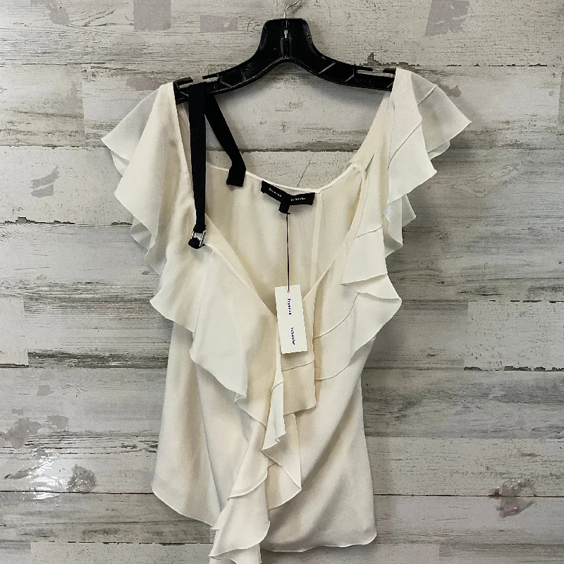 Top Short Sleeve Designer By Proenza-schouler In Cream, Size: S